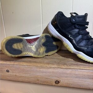 Men's Black and Red Sneakers